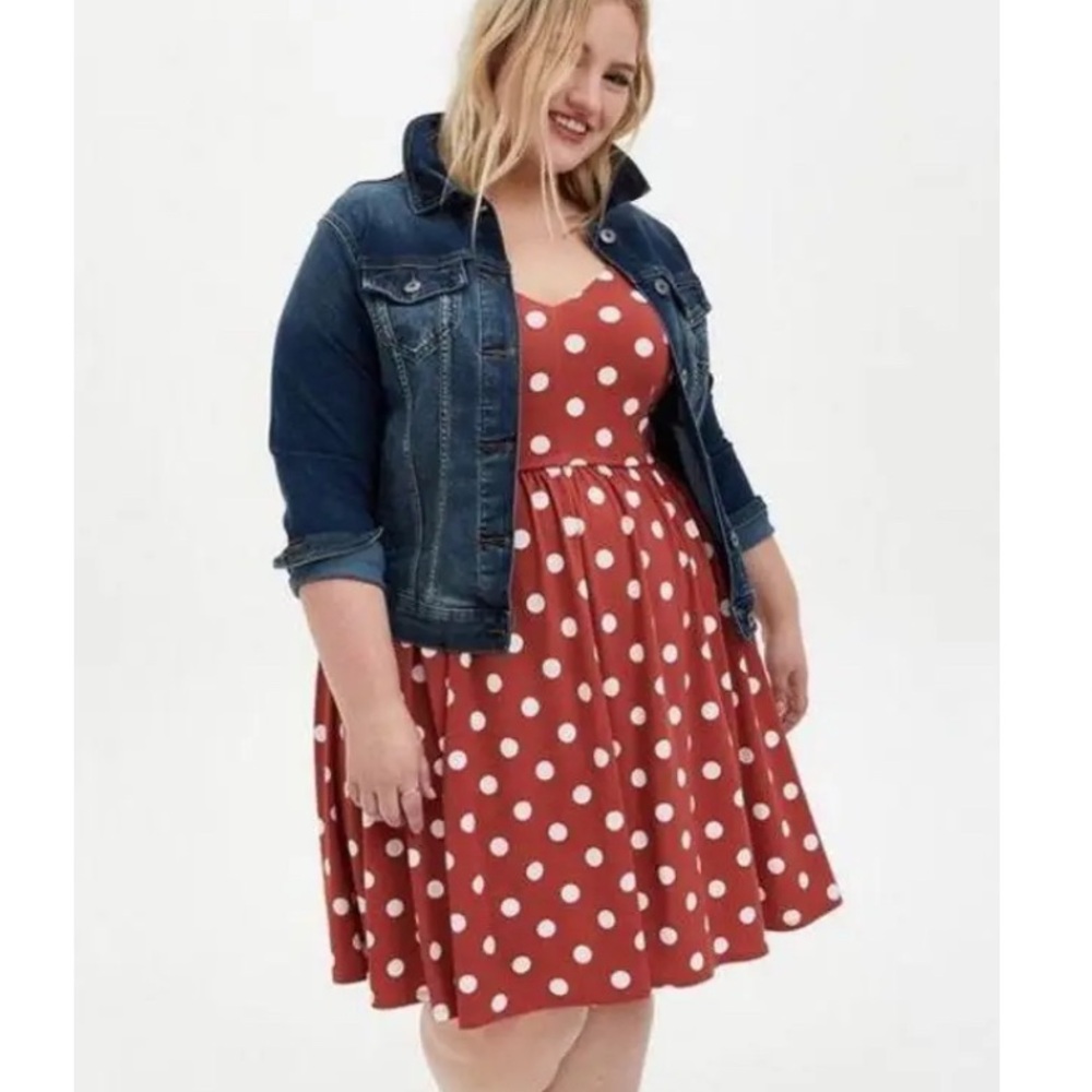 Torrid Polka Dot Dress size 2